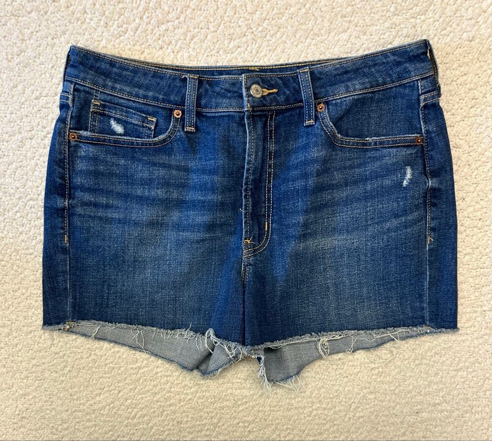 Old Navy Womens High Rise OG Straight Denim Shorts Size 12